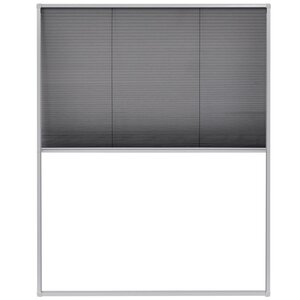 vidaXL Moustiquaire plissée pour fenêtre Aluminium 80 x 100 cm