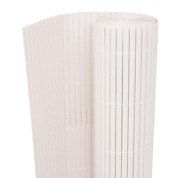 vidaXL Clôture de jardin Double face 90 x 300 cm Blanc
