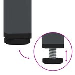 vidaXL Meuble TV anthracite 202x39x43 5 cm acier laminé à froid