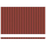 vidaXL Auvent Rétractable Orange et Noir 500 × 300 cm