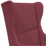 vidaXL fauteuil Bordeaux tissu