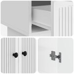vidaXL Buffet Blanc Brillant 66 x 34 5 x 95 cm Bois d’ingénierie