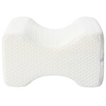 vidaXL Knee Pillow Blanc Polyester 26 x 21 5 x 15 cm