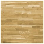 vidaXL Dessus de table Bois de chêne massif Carré 44 mm 80x80 cm