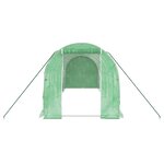 vidaXL Serre avec cadre en acier vert 12 m² 6x2x2 m