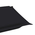 vidaXL Chaise longue à bascule avec coussin Bois de teck solide