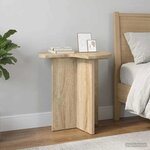vidaXL Table d'appoint Chêne Sonoma Ø 39 x 38 cm Bois d'ingénierie
