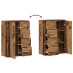 vidaXL Buffets 2 Pièces Bois Ancien 60x31x84 cm Panneau de Bois
