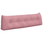 vidaXL Coussin de Dos Rose 160 x 24 x 50 cm Velours