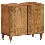 vidaXL Ensemble de meubles salle de bain 2 Pièces bois de manguier massif