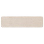 vidaXL Marches d'escalier 15 Pièces Crème 75 x 20 cm Polypropylène