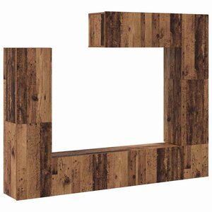 vidaXL Ensemble meuble TV 7 Pièces Bois ancien 80 x 30 x 30 cm