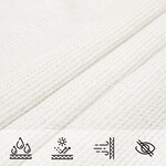 vidaXL Voile d'ombrage 160 g/m² Blanc 5x8 m PEHD
