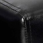 vidaXL Fauteuil cube noir similicuir