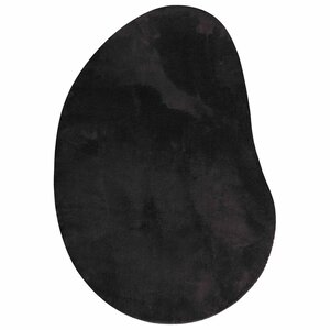 vidaXL Tapis de surface HUARTE Noir 120 x 170 cm Polyester