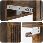 vidaXL Cabinet de chevet 2 Pièces Chêne fumé 49 x 34 5 x 20 cm