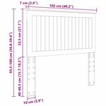vidaXL Tête de lit Chêne Sonoma 100 cm Bois d'ingénierie