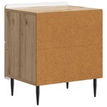 vidaXL Cabinet de chevet 2 pièces Chêne artisanal 43 x 34 5 x 49 5 cm