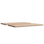 vidaXL Dessus de table 2 Pièces 70x35x1 7cm rectangulaire bois pin massif
