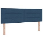 vidaXL Lit à Ressorts Bleu avec Matelas – 140x200 cm Tissu