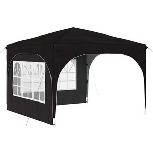 vidaXL Tente de fête pop-up 290 x 290 x 245 cm Noir