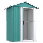 vidaXL Abri de jardin Vert 126x97 5x177 cm Acier galvanisé