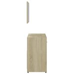 vidaXL Meubles de salle de bain Chêne sonoma Bois d'ingénierie