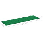 vidaXL Chaise longue de jardin avec table et coussin Bois d'acacia