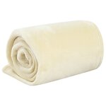 vidaXL Couverture crème 200x240 cm polyester