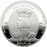 Monnaie ISABELLA QUARTER Revolutionary War 250 Anniversaire Argent 10€ Euro Spain 2026 (PRÉCOMMANDE)