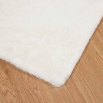 vidaXL Tapis en Fourrure Synthétique de Lapin Olite Crème 240 x 340 cm