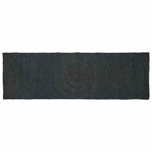 vidaXL Tapis de surface Rectangulaire Gris foncé 80 x 300 cm Jute