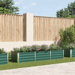 vidaXL Lit surélevé de jardin Acier galvanisé 240x80x45 cm Vert