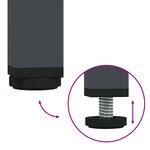 vidaXL Table basse anthracite 101 5x50x43 5 cm acier laminé à froid