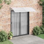 vidaXL Auvent de porte Gris 200x100 cm Polycarbonate