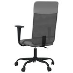 Chaise fauteuil siège de bureau informatique étude réglable en hauteur gris 02_0024067