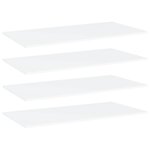vidaXL Panneaux de bibliothèque 4 Pièces blanc bois d’ingénierie