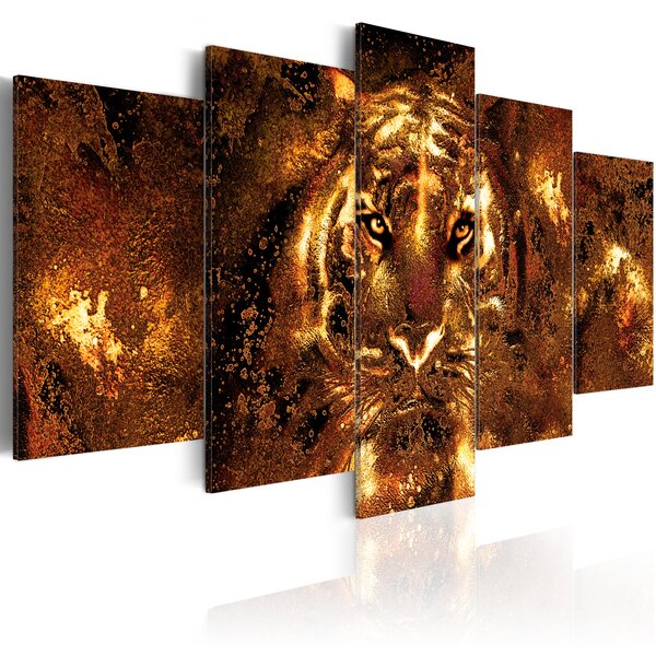 Tableau - golden tiger l x h en cm 200x100