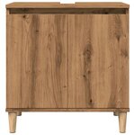 vidaXL Armoire d'évier chêne artisanal 58x33x60 cm bois d'ingénierie