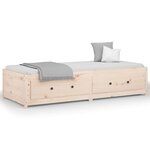vidaXL Lit de jour 90x200 cm Bois de pin massif