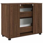 vidaXL Cabinet de salle de bain Chêne marron 76 5 x 35 x 64 cm