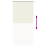 vidaXL Store enrouleur occultant blanc cassé 95x230cm largeur du tissu