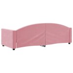 vidaXL Lit de repos sans matelas rose 80x200 cm velours