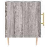 vidaXL Table de chevet sonoma gris 40x40x50 cm bois d'ingénierie