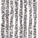 vidaXL Rideau anti-mouches marron et beige 100x200 cm chenille
