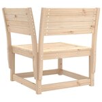vidaXL Salon de jardin 6 Pièces bois de pin massif
