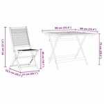 vidaXL Ensemble de salle à manger pour jardin 5 Pièces Marron