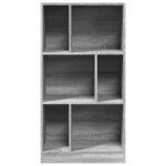 vidaXL Bibliothèque sonoma gris 57x28 5x107 5 cm bois d'ingénierie