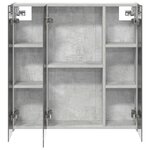 vidaXL Armoire Miroir de Salle de Bain Gris béton 70 x 14 5 x 70 cm