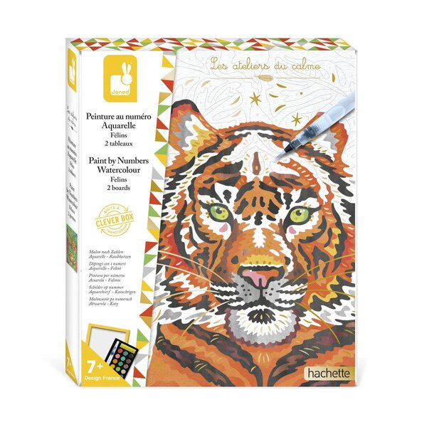 Peinture au numero aquarelle felins